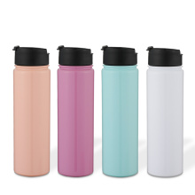 Personalized BPA-free Drinking Insulated Double Wall Tea Fruit WaterBottle with Infuser Lid